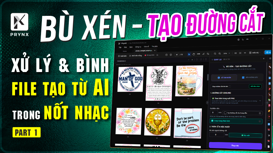 Bù xén & bình bài in nhanh trên PrynX